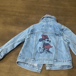 GAP Kids Blue Jean Jacket with Cartoon Character
